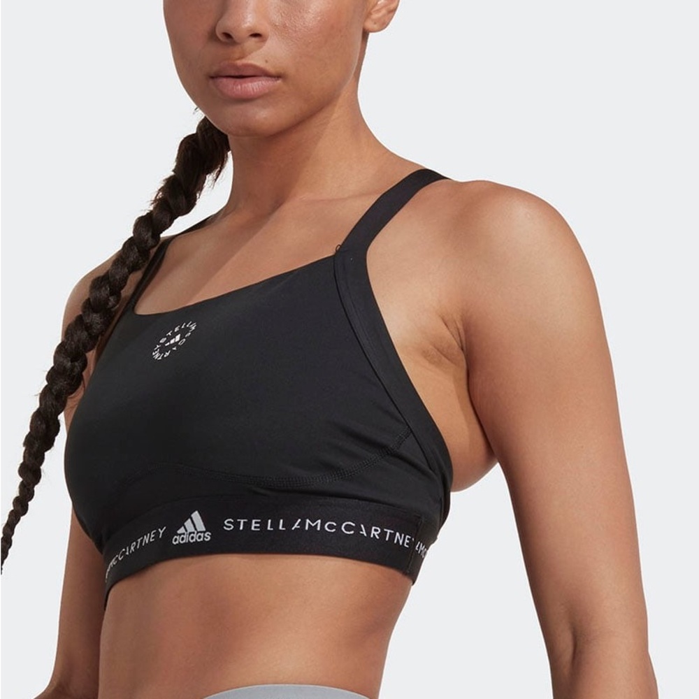 Adidas Black Sports Bra Racerback Moisture-Wicking